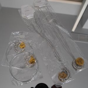 "Love to the moon and back" necklace and bracelet set
